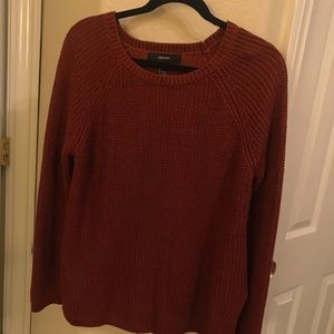 Burnt orange knit sweater
